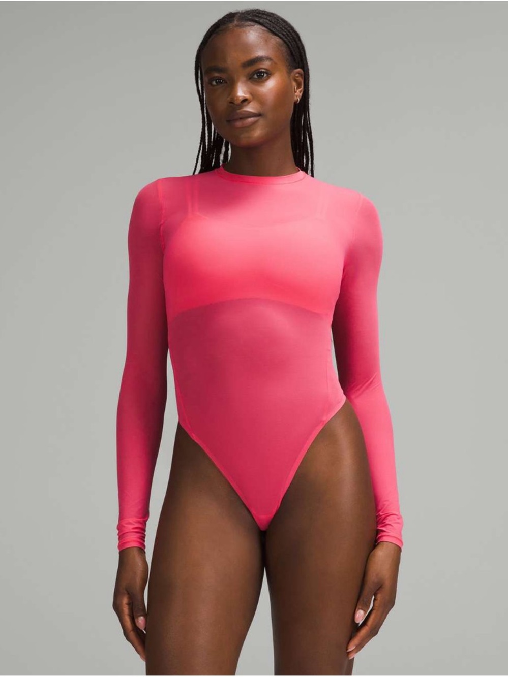 Lululemon Wundermost Nulu Mesh Long-Sleeve Crewneck Bodysuit - Picture 3 of 13